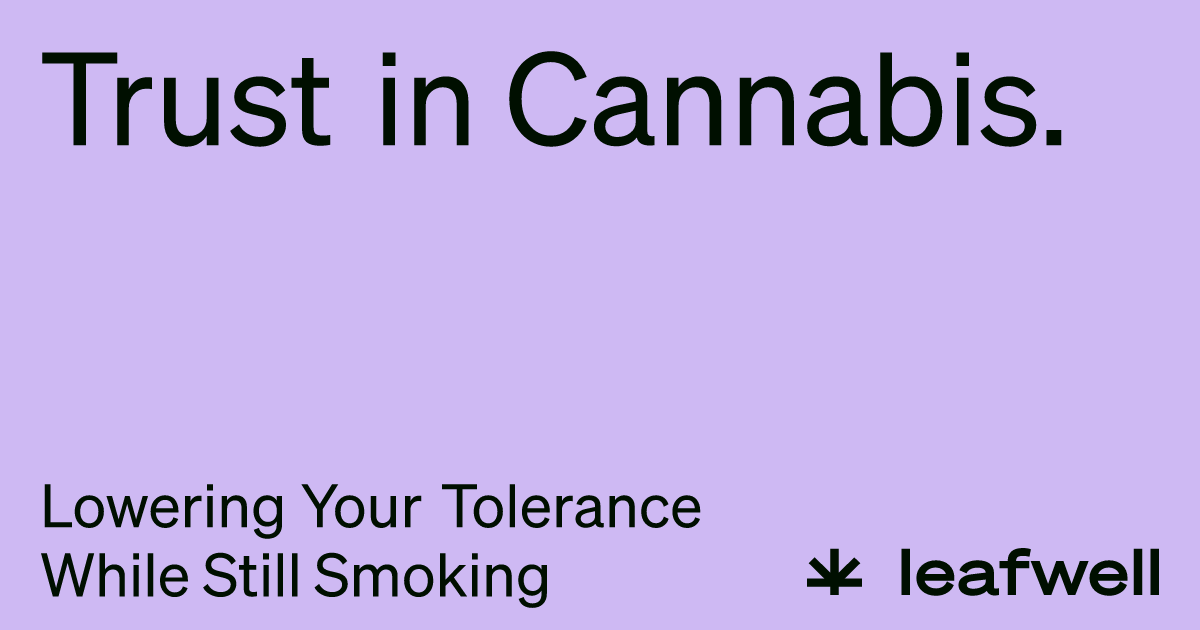How to Lower Weed Tolerance Without Stopping Smoking